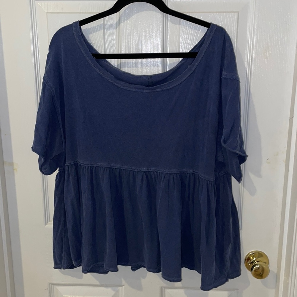 Wide neck Free People top